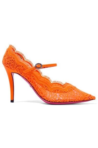 gucci virginia crystal-embellished corded lace mary jane pumps|Gucci.